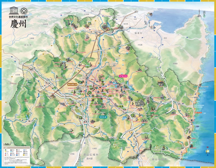 慶州(경주/キョンジュ)市全体日本語地図