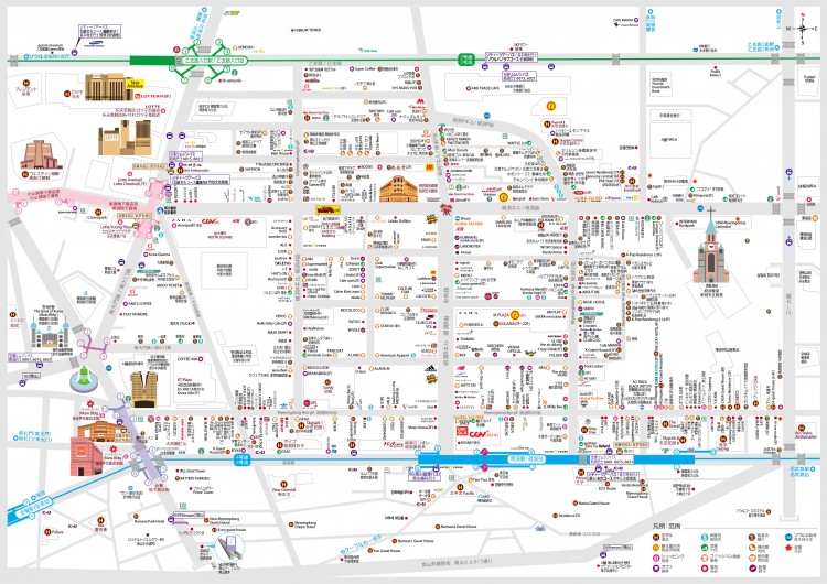 ソウル明洞 詳細 日本語地図 韓国全国日本語観光地図