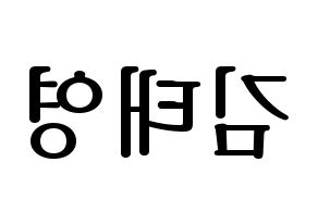KPOP CRAVITY(크래비티、クレビティ) 태영 (テヨン) プリント用応援ボード型紙、うちわ型紙　韓国語/ハングル文字型紙 左右反転