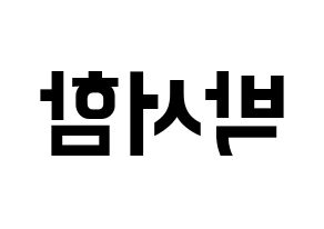 KPOP KNK(크나큰、クナクン) 박서함 (ソハム) k-pop アイドル名前 ファンサボード 型紙 左右反転
