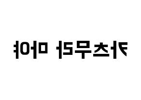 KPOP NiziU(니지유、ニジュー) 마야 (摩耶) k-pop アイドル名前 ファンサボード 型紙 左右反転