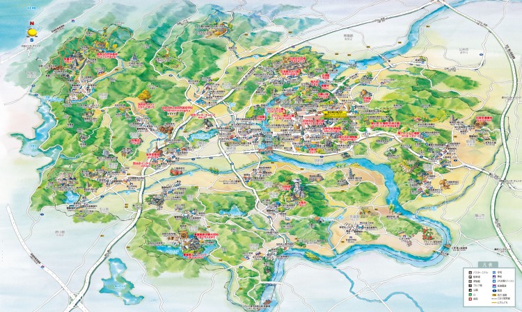 扶余日本語地図 2