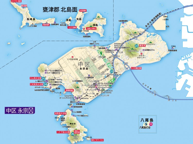 仁川(인천/インチョン)・永宗(영종/ヨンジョン)島日本語地図