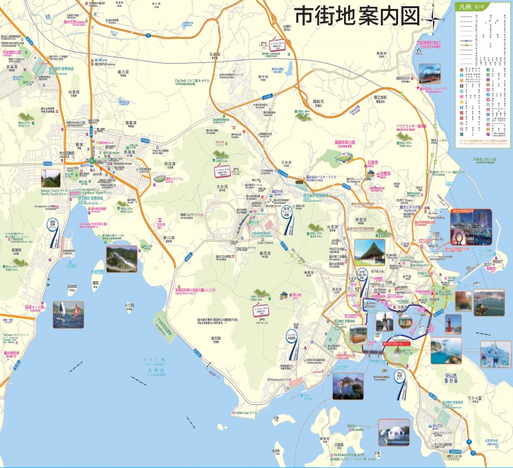 麗水市内日本語地図