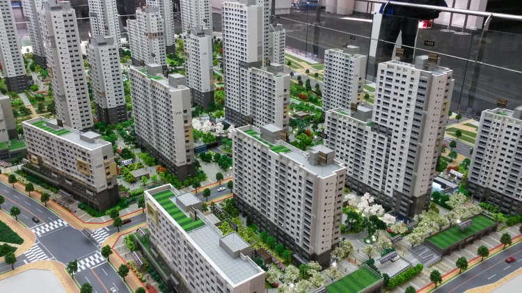 韓国のアパート模型