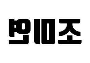 KPOP (G)I-DLE((여자)아이들、(ヨジャ)アイドゥル) 미연 (ミヨン) コンサート用　応援ボード・うちわ　韓国語/ハングル文字型紙 左右反転