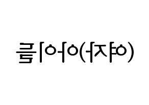 KPOP (G)I-DLE((여자)아이들、(ヨジャ)アイドゥル) ハングルボード型紙、うちわ型紙　作る方法、作り方 左右反転