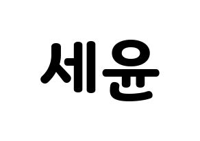 KPOP A.C.E(에이스、エース) 와우 (ワウ) 応援ボード・うちわ　韓国語/ハングル文字型紙 通常