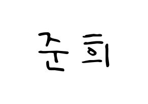 KPOP A.C.E(에이스、エース) 준 (ジュン) 応援ボード ハングル 型紙  通常