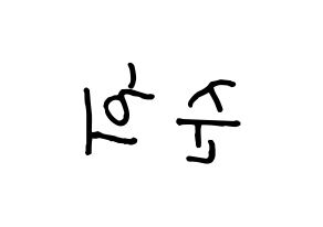 KPOP A.C.E(에이스、エース) 준 (ジュン) k-pop 応援ボード メッセージ 型紙 左右反転