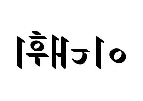 KPOP AB6IX(에이비식스、エイビーシックス) 대휘 (デフィ) 応援ボード ハングル 型紙  左右反転