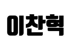 KPOP AKMU(악동뮤지션、アクドンミュージシャン) 이찬혁 (イ・チャンヒョク) コンサート用　応援ボード・うちわ　韓国語/ハングル文字型紙 通常