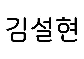 KPOP AOA(에이오에이、エイオーエイ) 설현 (キム・ソリョン, ソリョン) 無料サイン会用、イベント会用応援ボード型紙 通常