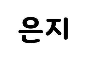 KPOP Apink(에이핑크、エーピンク) 정은지 (チョン・ウンジ) 応援ボード・うちわ　韓国語/ハングル文字型紙 通常