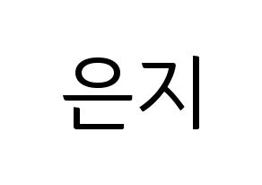 KPOP Apink(에이핑크、エーピンク) 정은지 (チョン・ウンジ) コンサート用　応援ボード・うちわ　韓国語/ハングル文字型紙 通常