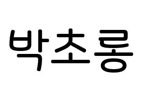 KPOP Apink(에이핑크、エーピンク) 박초롱 (パク・チョロン, パク・チョロン) 無料サイン会用、イベント会用応援ボード型紙 通常