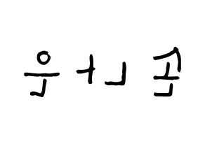 KPOP Apink(에이핑크、エーピンク) 손나은 (ソン・ナウン, ソン・ナウン) 無料サイン会用、イベント会用応援ボード型紙 左右反転