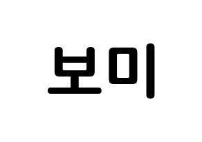 KPOP Apink(에이핑크、エーピンク) 윤보미 (ユン・ボミ, ユン・ボミ) k-pop アイドル名前　ボード 言葉 通常