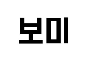 KPOP Apink(에이핑크、エーピンク) 윤보미 (ユン・ボミ) 名前 応援ボード 作り方 通常