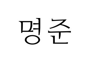 KPOP ASTRO(아스트로、アストロ) MJ (MJ) 応援ボード・うちわ　韓国語/ハングル文字型紙 通常