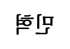 KPOP ASTRO(아스트로、アストロ) 라키 (ラキ) プリント用応援ボード型紙、うちわ型紙　韓国語/ハングル文字型紙 左右反転