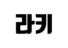 KPOP ASTRO(아스트로、アストロ) 라키 (ラキ) コンサート用　応援ボード・うちわ　韓国語/ハングル文字型紙 通常