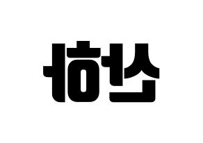 KPOP ASTRO(아스트로、アストロ) 윤산하 (ユン・サナ) コンサート用　応援ボード・うちわ　韓国語/ハングル文字型紙 左右反転