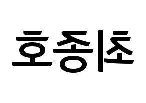 KPOP ATEEZ(에이티즈、エイティーズ) 종호 (ジョンホ) k-pop アイドル名前 ファンサボード 型紙 左右反転