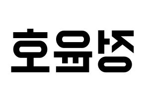 KPOP ATEEZ(에이티즈、エイティーズ) 윤호 (ユノ) 名前 応援ボード 作り方 左右反転