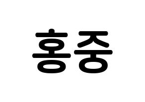 KPOP ATEEZ(에이티즈、エイティーズ) 홍중 (キム・ホンジュン, ホンジュン) k-pop アイドル名前　ボード 言葉 通常
