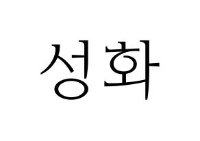 KPOP ATEEZ(에이티즈、エイティーズ) 성화 (ソンファ) 応援ボード・うちわ　韓国語/ハングル文字型紙 通常