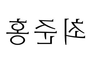 KPOP B.A.P(비에이피、ビーエイピー) 젤로 (ZELO) 応援ボード・うちわ　韓国語/ハングル文字型紙 左右反転