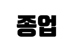 KPOP B.A.P(비에이피、ビーエイピー) 종업 (ジョンオプ) コンサート用　応援ボード・うちわ　韓国語/ハングル文字型紙 通常