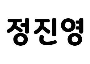 KPOP B1A4(비원에이포、ビーワンエーフォー) 진영 (ジニョン) 応援ボード・うちわ　韓国語/ハングル文字型紙 通常
