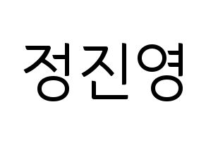 KPOP B1A4(비원에이포、ビーワンエーフォー) 진영 (ジニョン) コンサート用　応援ボード・うちわ　韓国語/ハングル文字型紙 通常