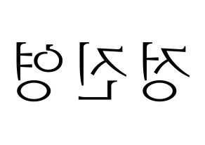 KPOP B1A4(비원에이포、ビーワンエーフォー) 진영 (ジニョン) 応援ボード・うちわ　韓国語/ハングル文字型紙 左右反転