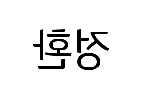 KPOP B1A4(비원에이포、ビーワンエーフォー) 산들 (サンドゥル) コンサート用　応援ボード・うちわ　韓国語/ハングル文字型紙 左右反転