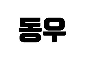 KPOP B1A4(비원에이포、ビーワンエーフォー) 신우 (シヌゥ) コンサート用　応援ボード・うちわ　韓国語/ハングル文字型紙 通常