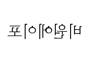 無料 KPOP歌手 B1A4(비원에이포、ビーワンエーフォー) ハングル応援ボード型紙、応援グッズ制作 左右反転