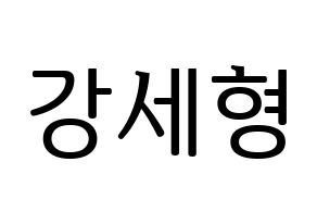 KPOP Berry Good(베리굿、ベリー・グッド) 세형 (セヒョン) プリント用応援ボード型紙、うちわ型紙　韓国語/ハングル文字型紙 通常