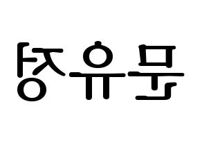 KPOP Berry Good(베리굿、ベリー・グッド) 고운 (ゴウン) プリント用応援ボード型紙、うちわ型紙　韓国語/ハングル文字型紙 左右反転