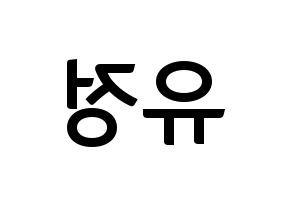 KPOP Berry Good(베리굿、ベリー・グッド) 고운 (ゴウン) k-pop アイドル名前 ファンサボード 型紙 左右反転