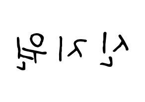 KPOP Berry Good(베리굿、ベリー・グッド) 조현 (ジョヒョン) k-pop 応援ボード メッセージ 型紙 左右反転