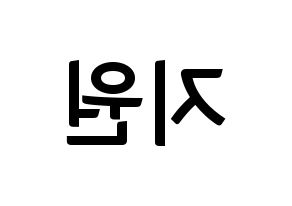 KPOP Berry Good(베리굿、ベリー・グッド) 조현 (ジョヒョン) k-pop アイドル名前 ファンサボード 型紙 左右反転