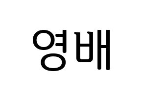 KPOP BIGBANG(빅뱅、ビッグバン) 태양 (SOL) プリント用応援ボード型紙、うちわ型紙　韓国語/ハングル文字型紙 通常