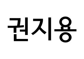 KPOP BIGBANG(빅뱅、ビッグバン) 지드래곤 (クォン・ジヨン, G-DRAGON) 無料サイン会用、イベント会用応援ボード型紙 通常