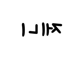 KPOP Black Pink(블랙핑크、ブラックピンク) 제니 (ジェニー) 名前 応援ボード 作り方 左右反転