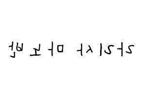 KPOP Black Pink(블랙핑크、ブラックピンク) 리사 (リサ) k-pop 応援ボード メッセージ 型紙 左右反転