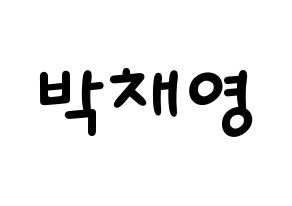 KPOP Black Pink(블랙핑크、ブラックピンク) 로제 (ロゼ) 名前 応援ボード 作り方 通常