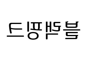 KPOP Black Pink(블랙핑크、ブラックピンク) ハングルボード型紙、うちわ型紙　作る方法、作り方 左右反転